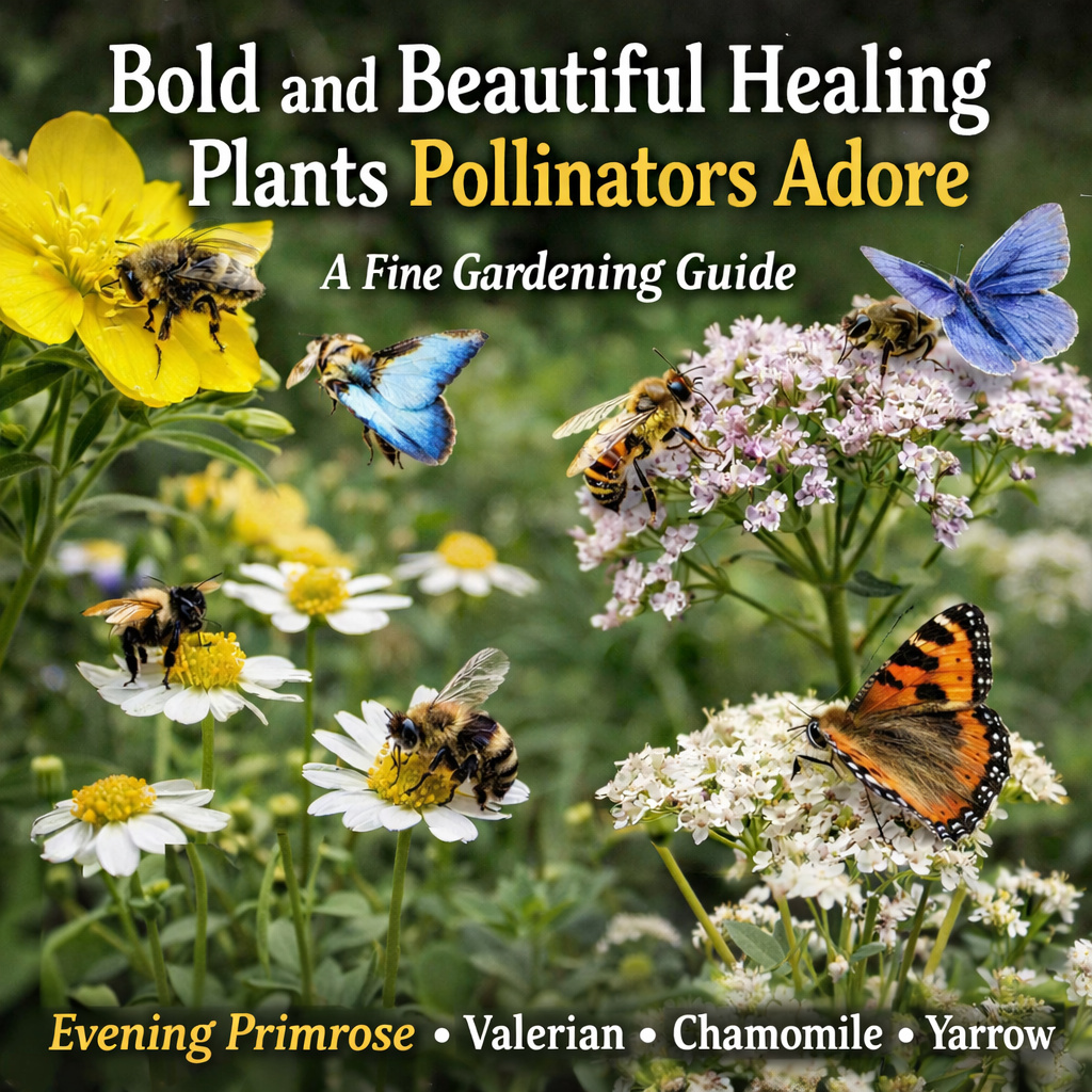 Bold and Beautiful Healing Plants Pollinators Adore - The Healing Herb Garden