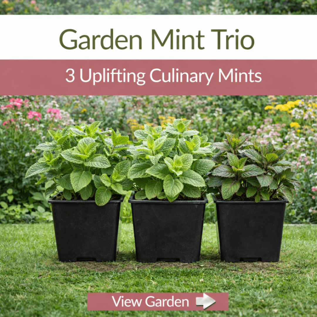 The Garden Mint Trio – Herb Plant Kit - The Healing Herb Garden