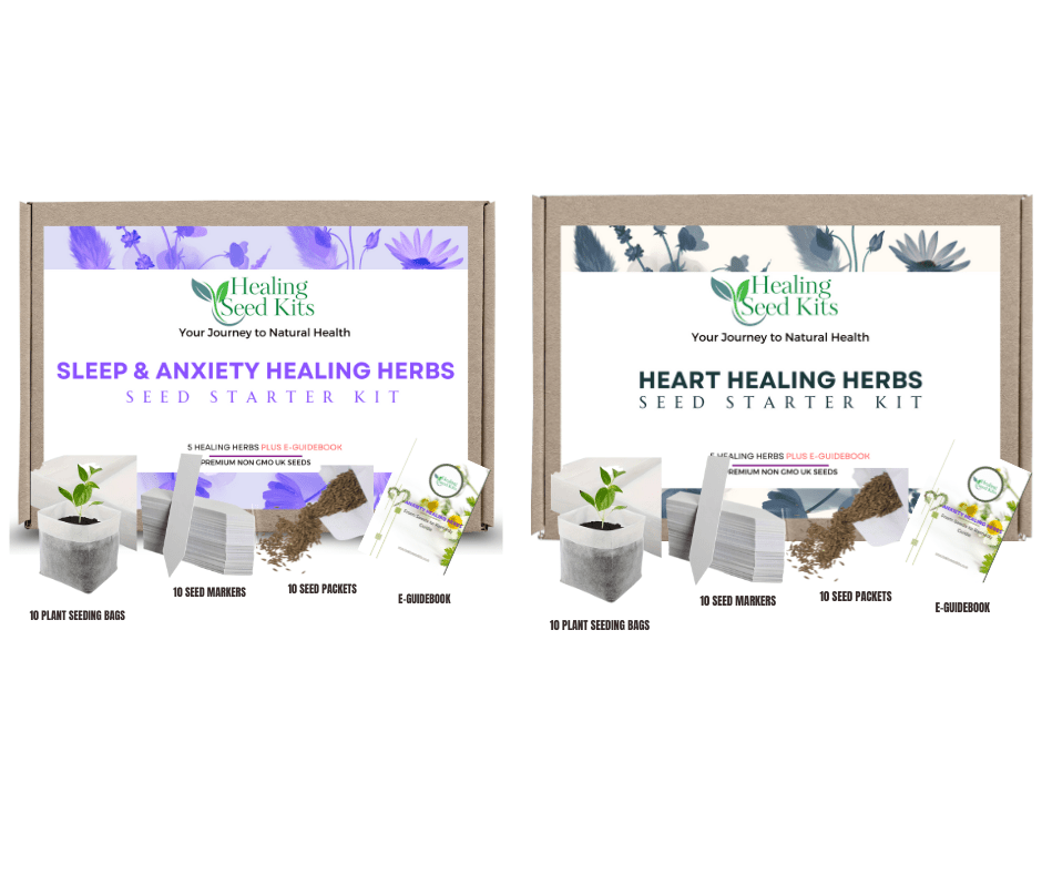 WellHeart & PeacefulMind Seed Set - The Healing Herb Garden