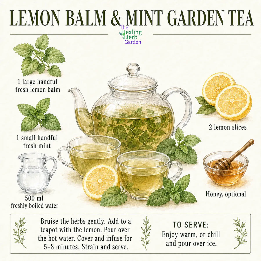 Mint and Lemon Tea Recipe | Lemon Mint Tea