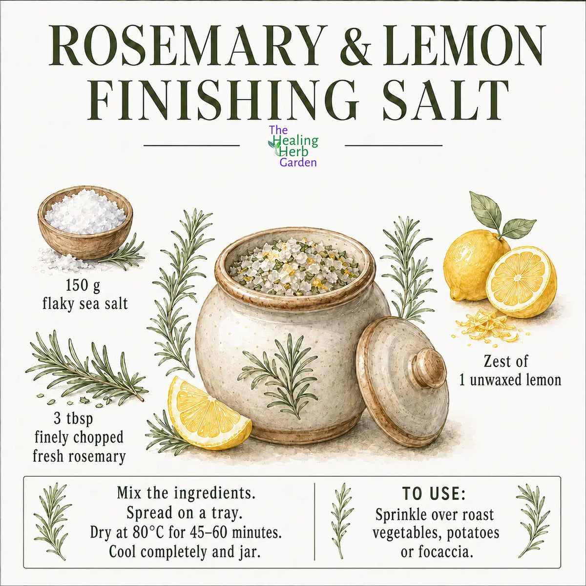 Rosemary & Lemon Finishing Salt