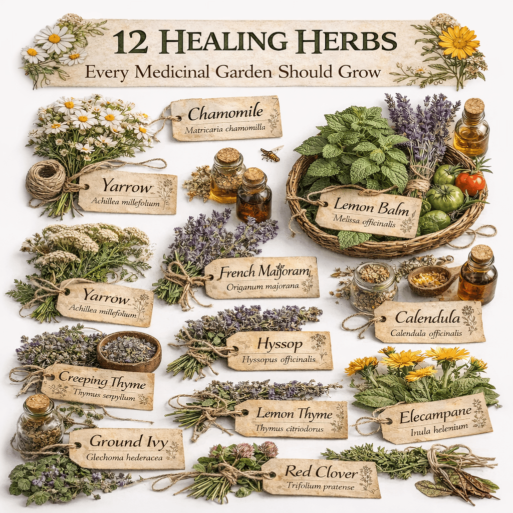 12 Healing Herbs Every Medicinal Garden Should Grow - The Healing Herb Garden