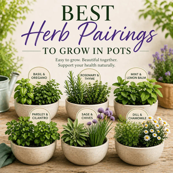 Best Herb Pairings to Grow in Pots (For a Thriving Healing Garden)