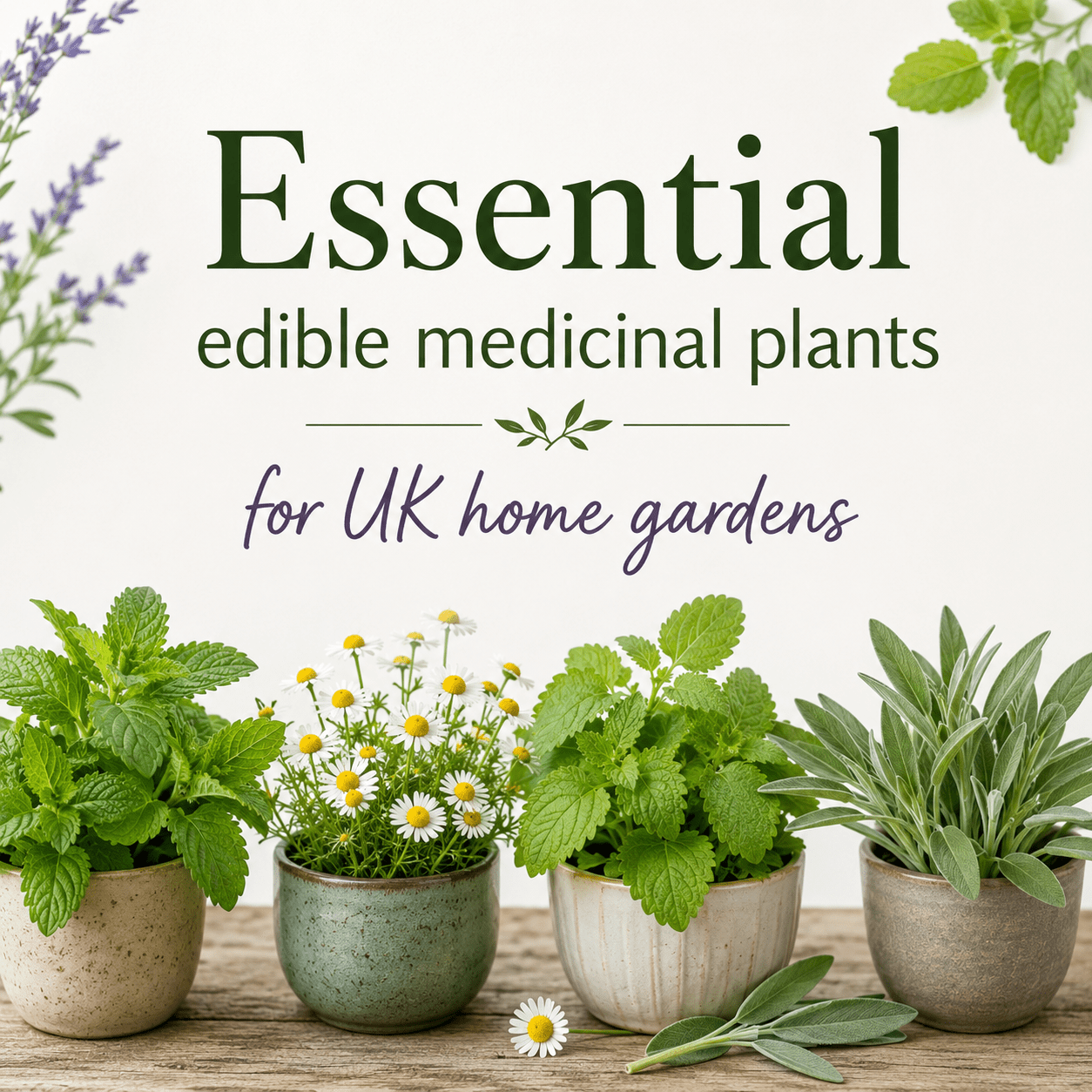 Essential edible medicinal plants for UK home gardens - The Healing Herb Garden
