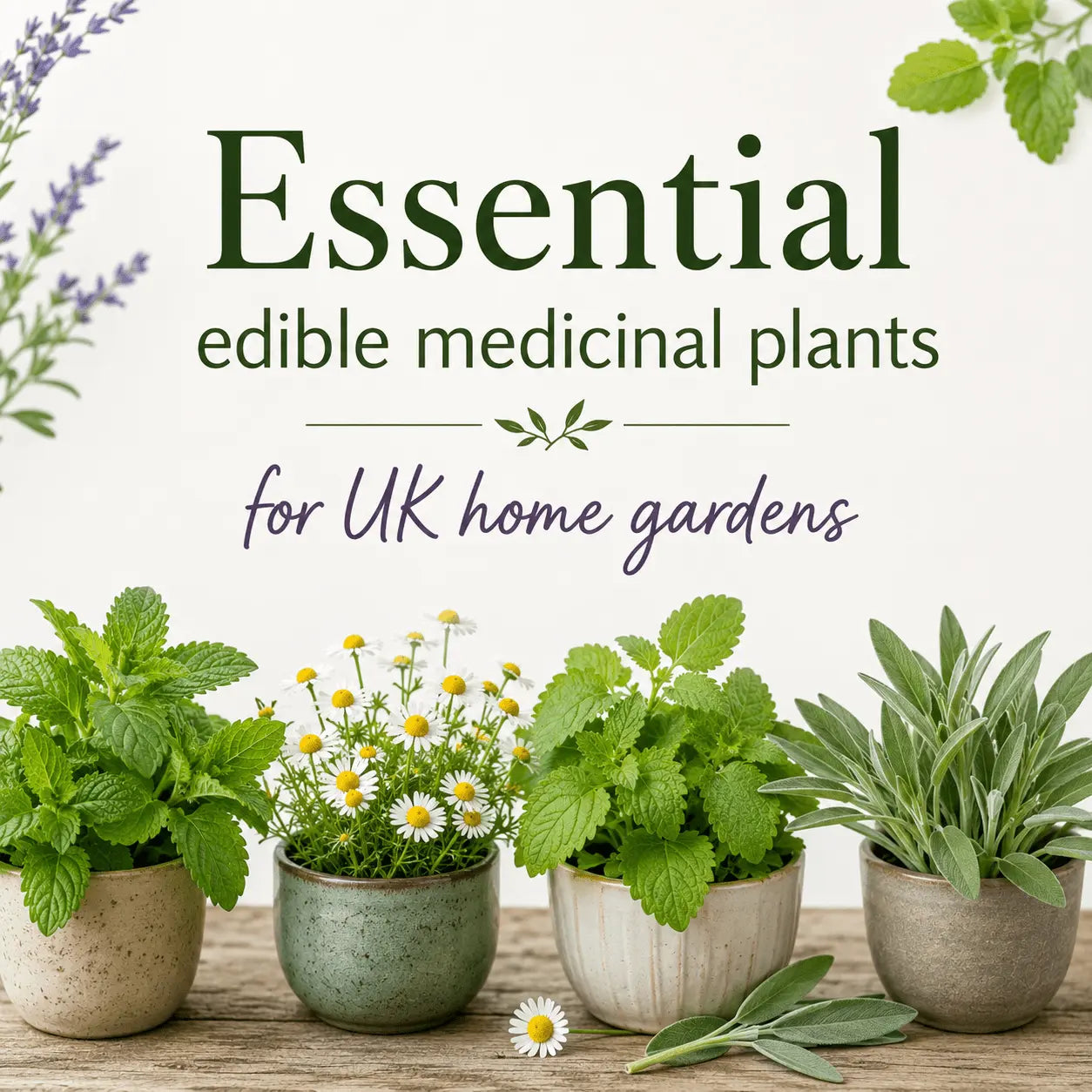 Essential edible medicinal plants for UK home gardens - The Healing Herb Garden