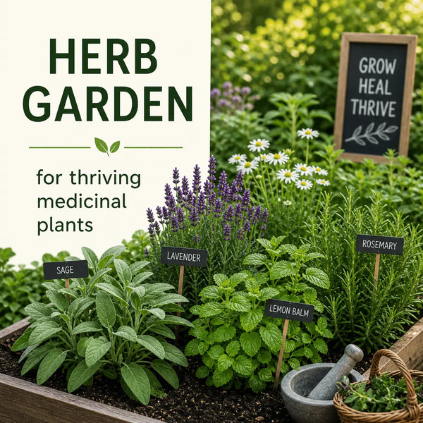 Herb garden design for thriving medicinal plants