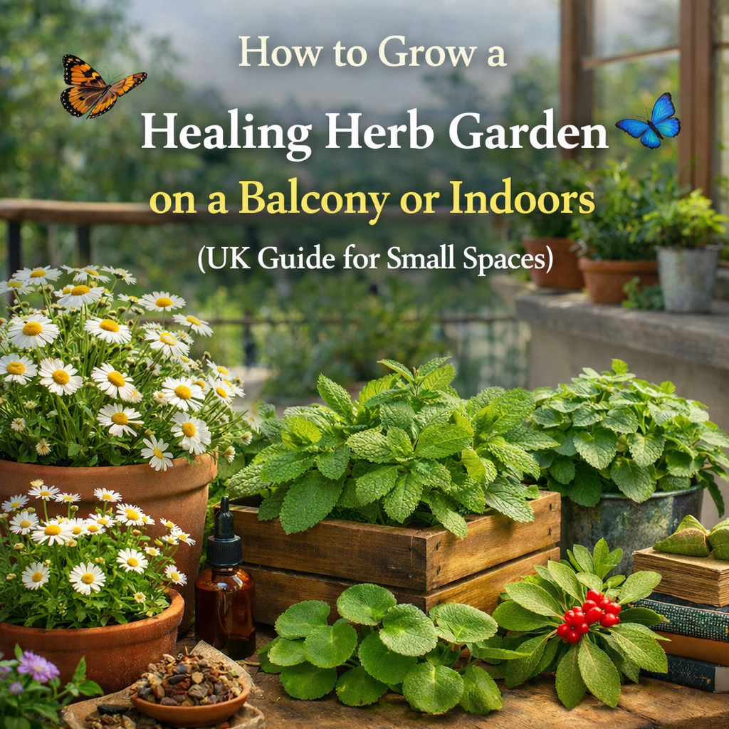 How to Grow a Healing Herb Garden on a Balcony or Indoors (Even in a Small UK Flat) - The Healing Herb Garden