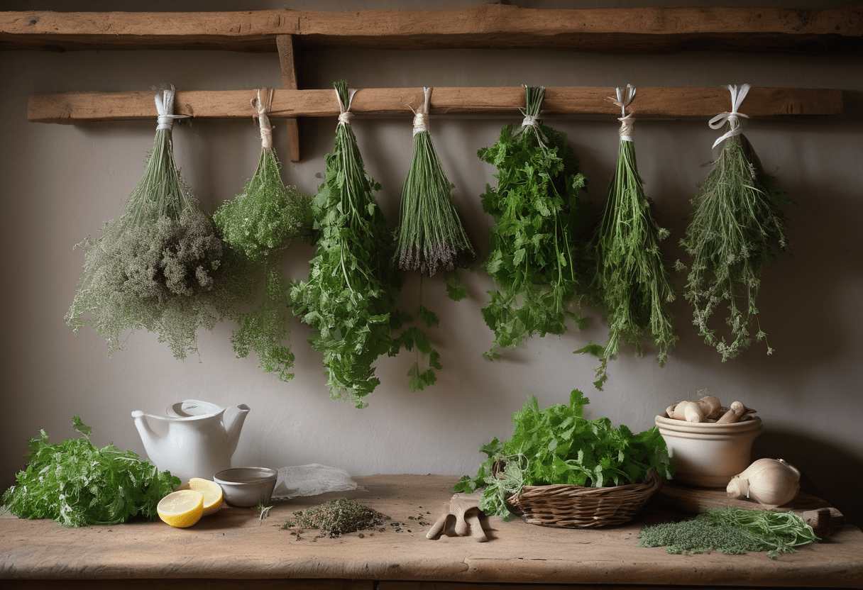 How to Harvest and Dry Herbs for Tinctures - The Healing Herb Garden