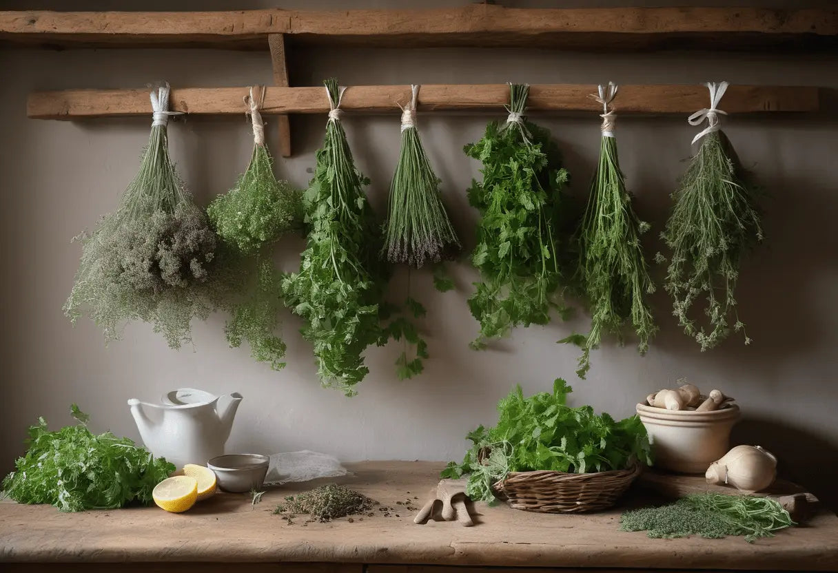 How to Harvest and Dry Herbs for Tinctures - The Healing Herb Garden