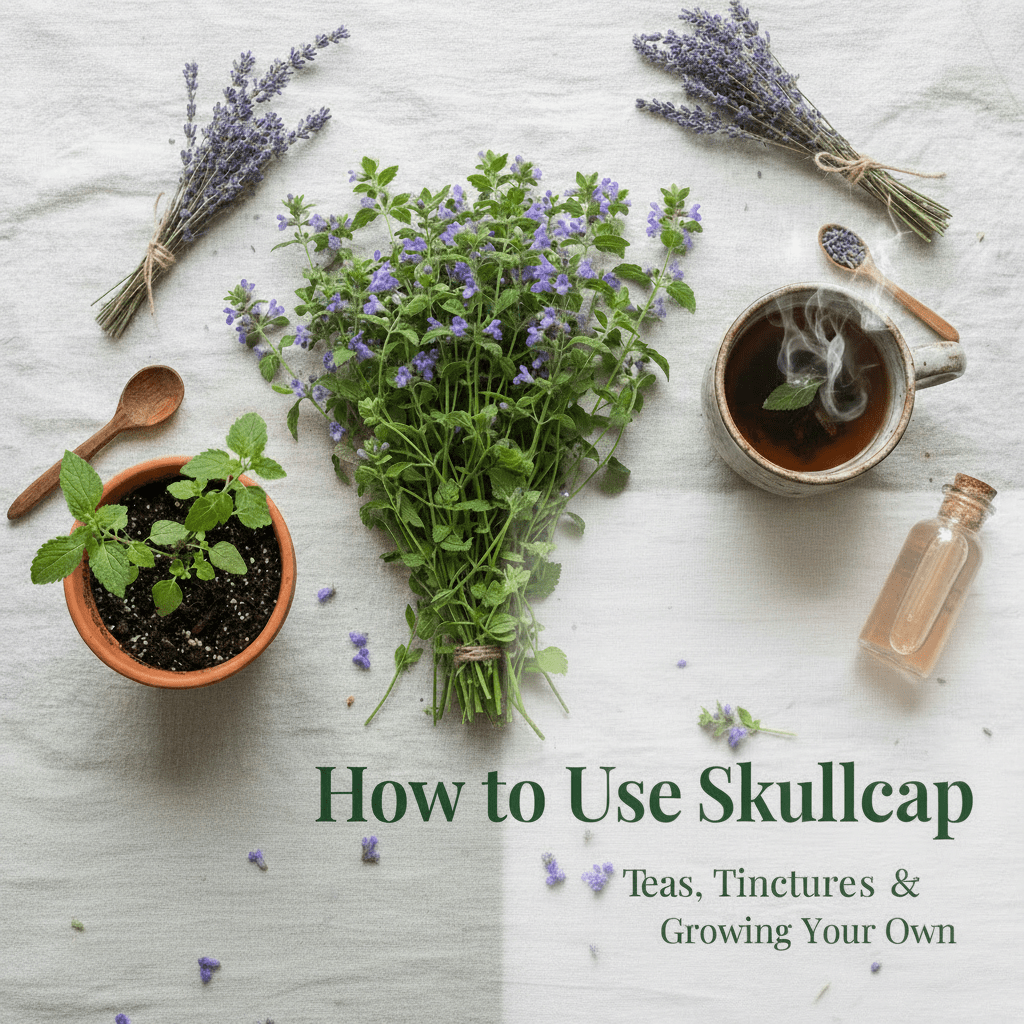How to Use Skullcap: Teas, Tinctures and Growing Your Own - The Healing Herb Garden