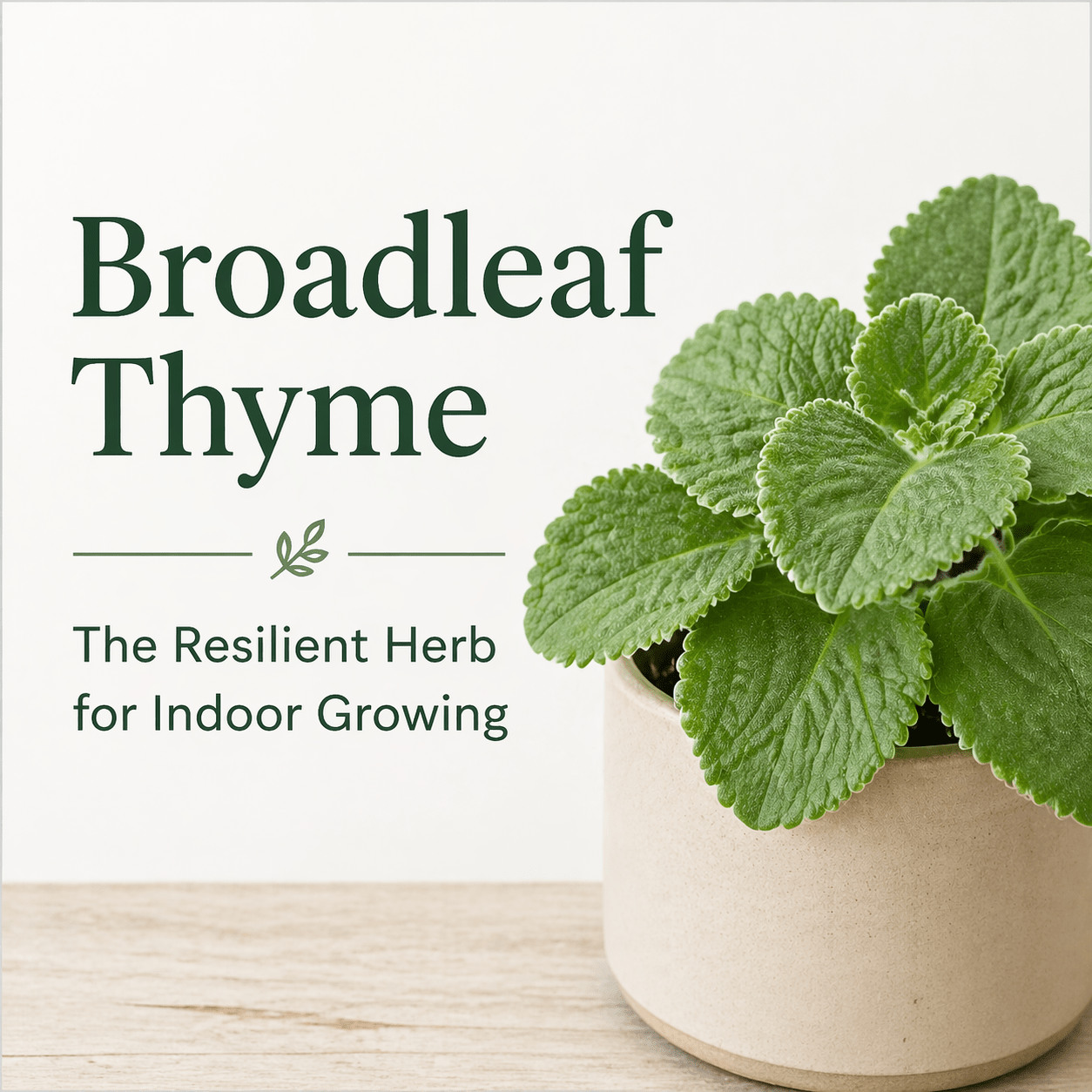 The Herb That Never Gives Up: Broadleaf Thyme - The Healing Herb Garden