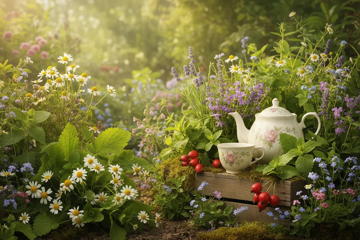 Herbs for Tea Garden - The Healing Herb Garden