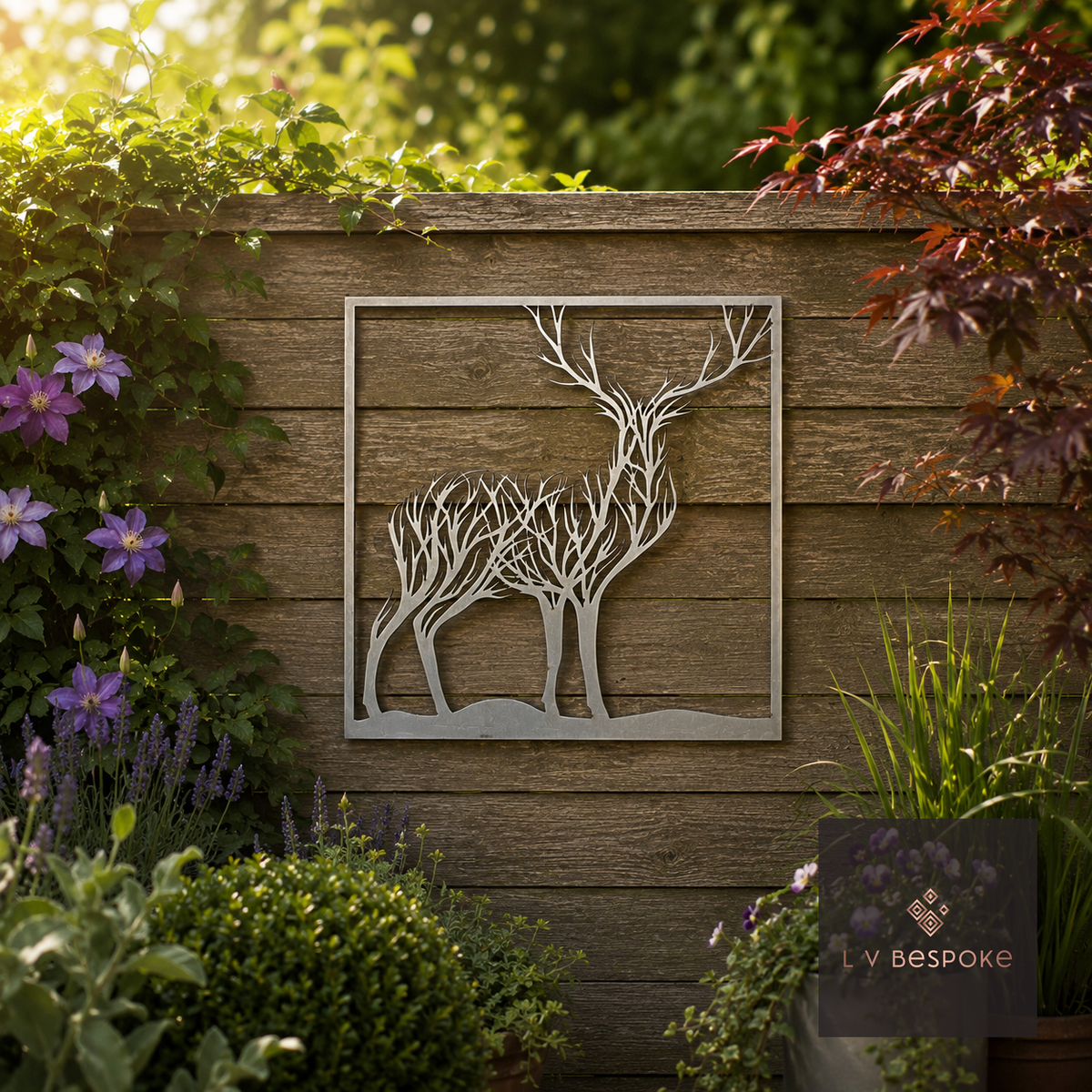 Deer and Horse Garden Wall Art