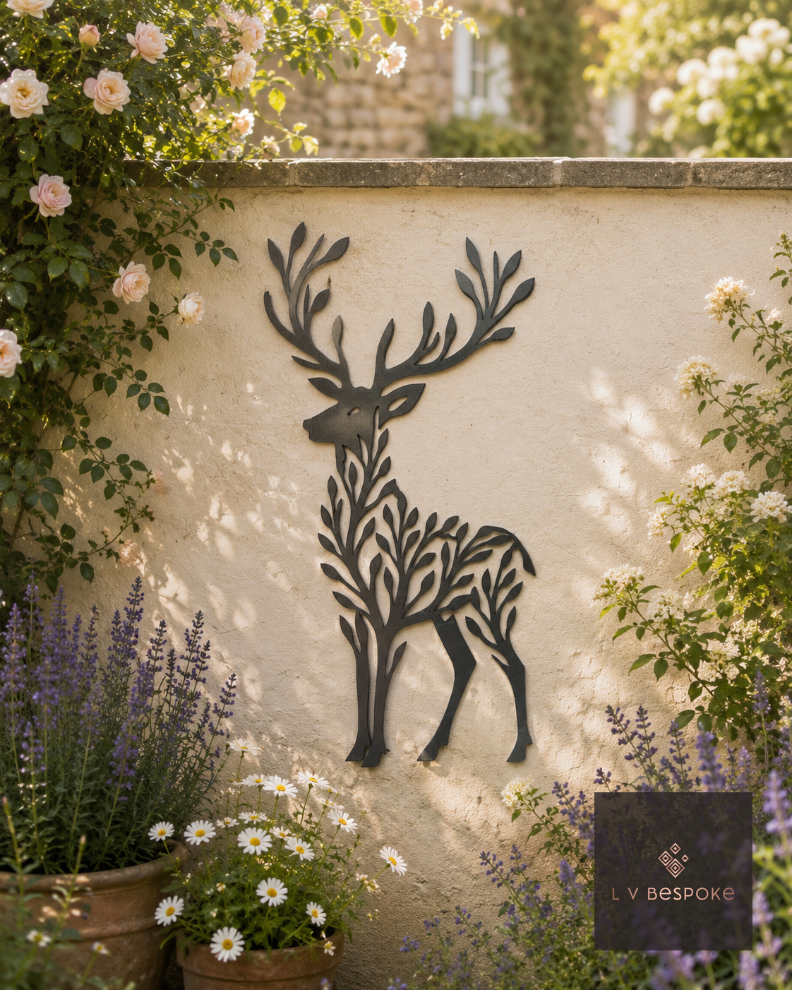 Deer and Horse Garden Wall Art