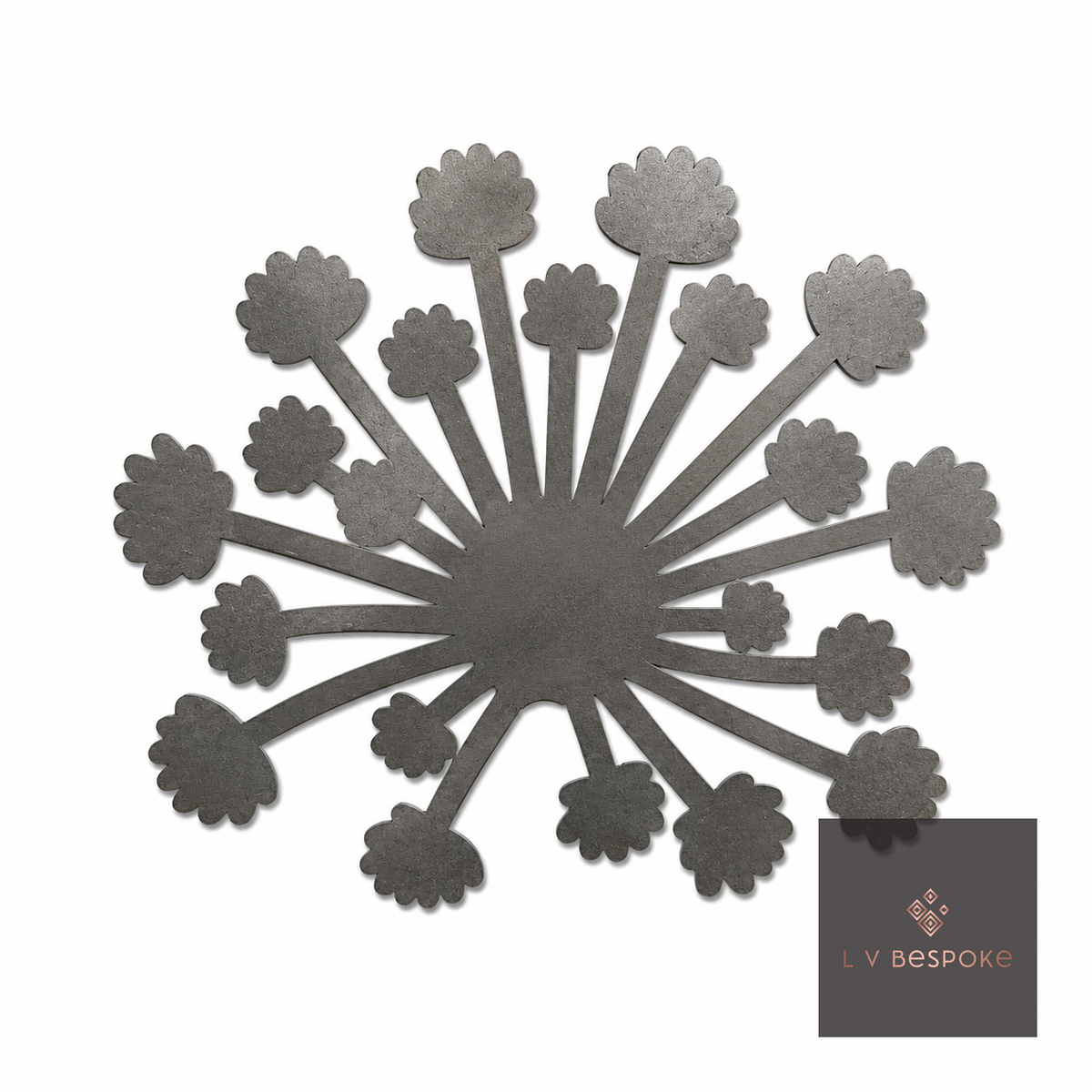 Tall Floral Garden Stake