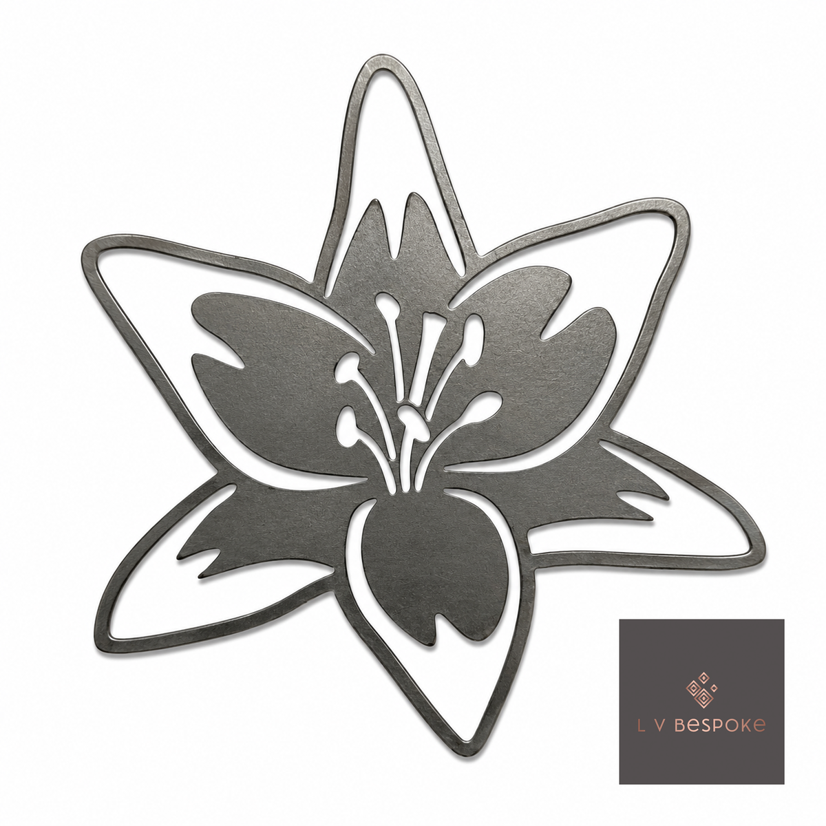 Short Floral Garden Stake