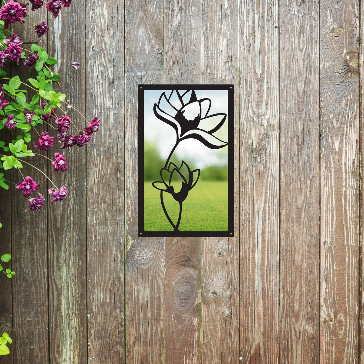 Lotus Flower Garden Mirror