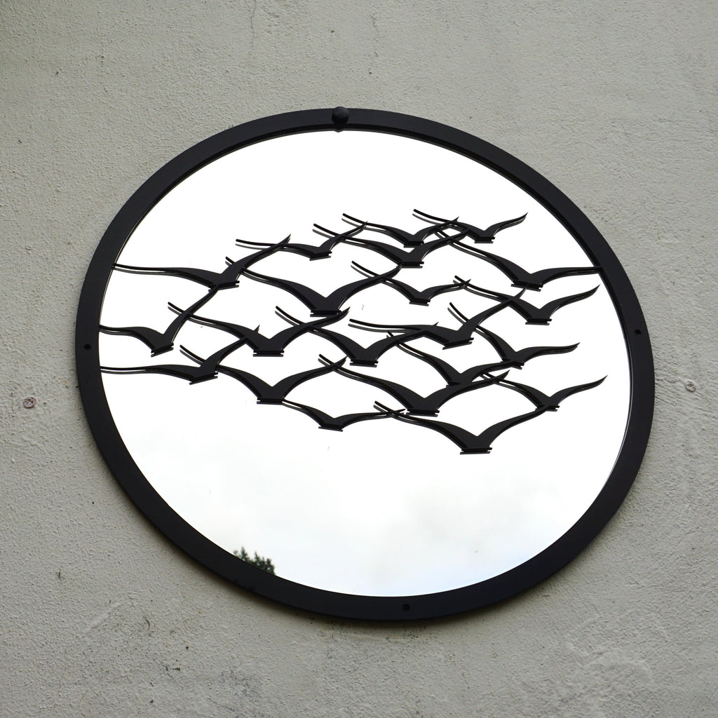Flock of Birds Garden Mirror