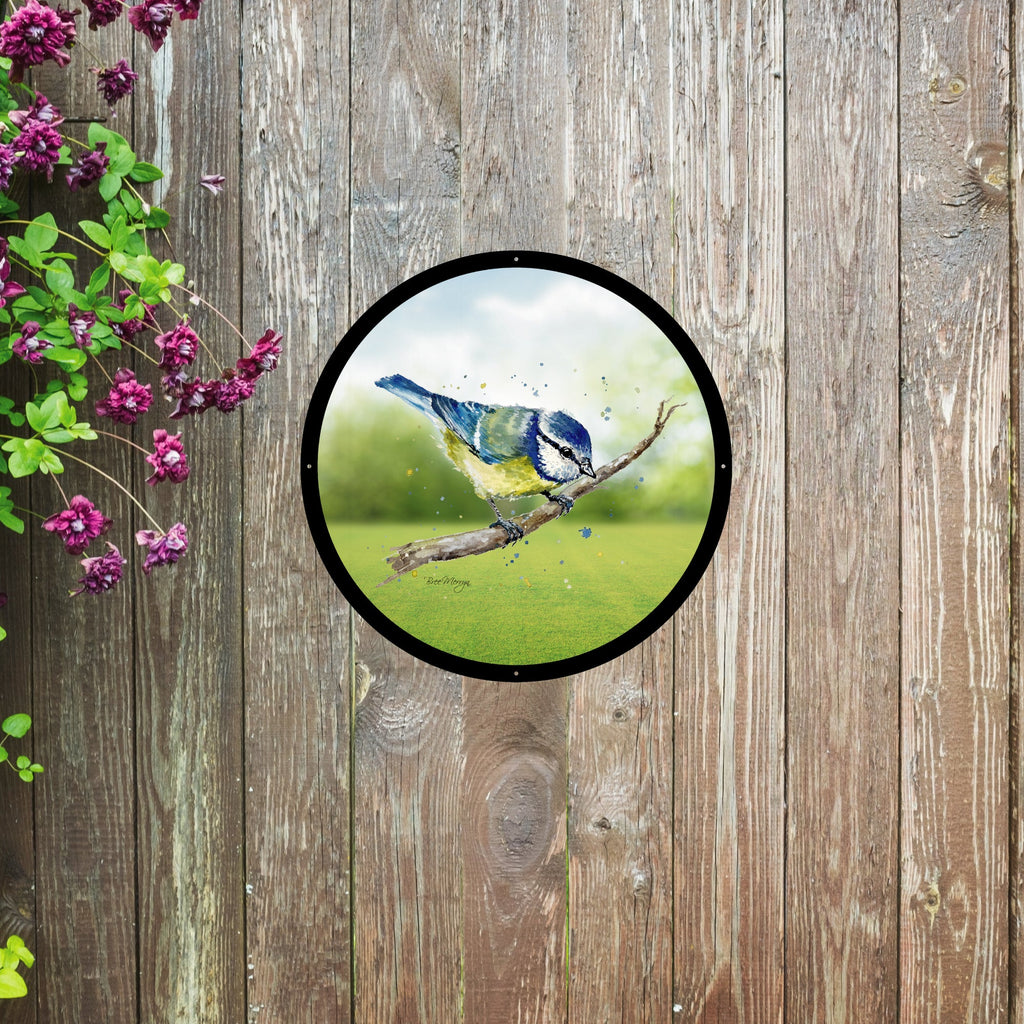 Blue Tit Garden Mirror
