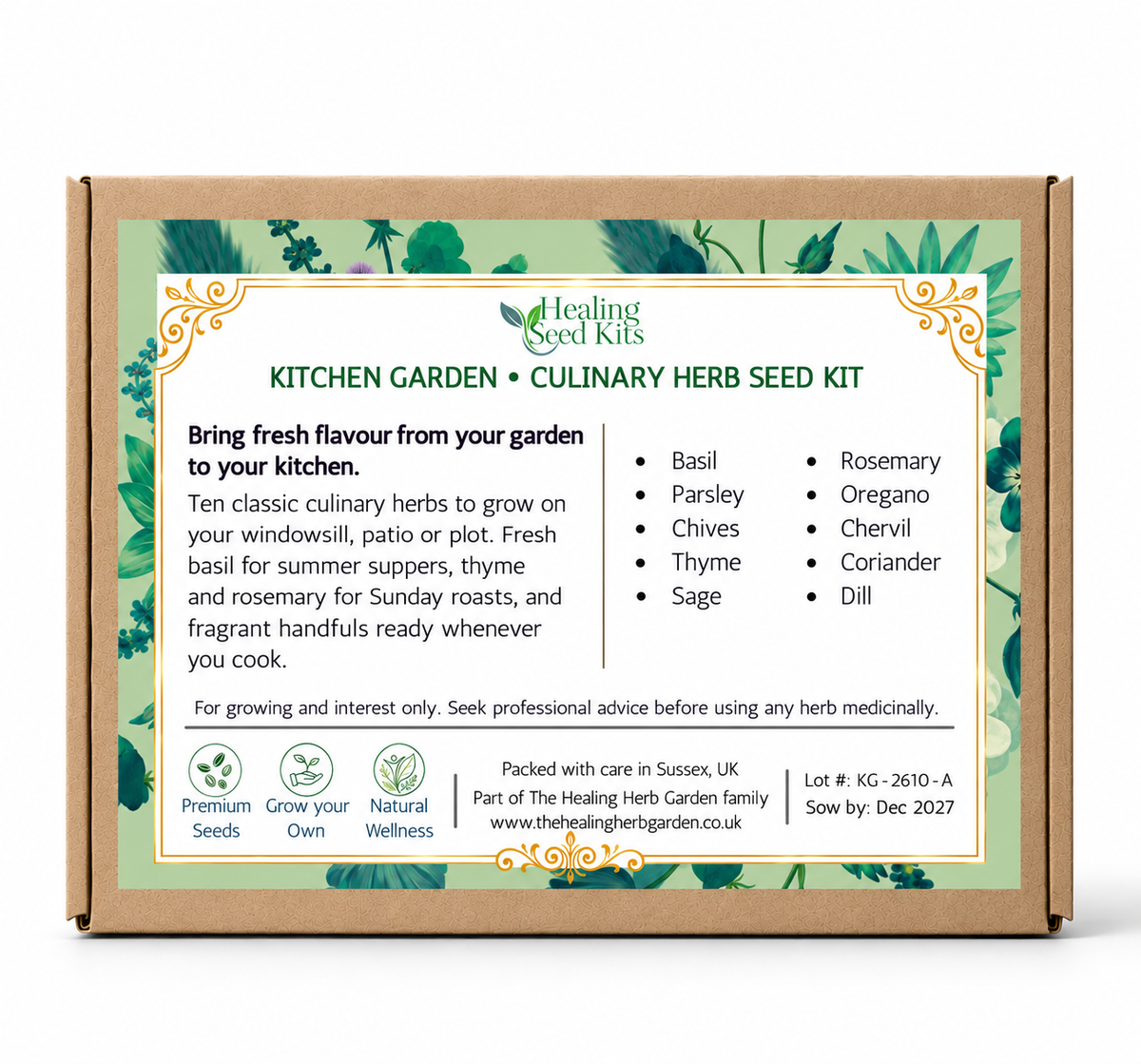 Kitchen Garden Culinary Herb Seed Kit