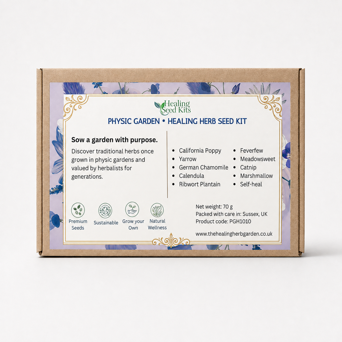 Physic Garden Healing Herb Seed Kit