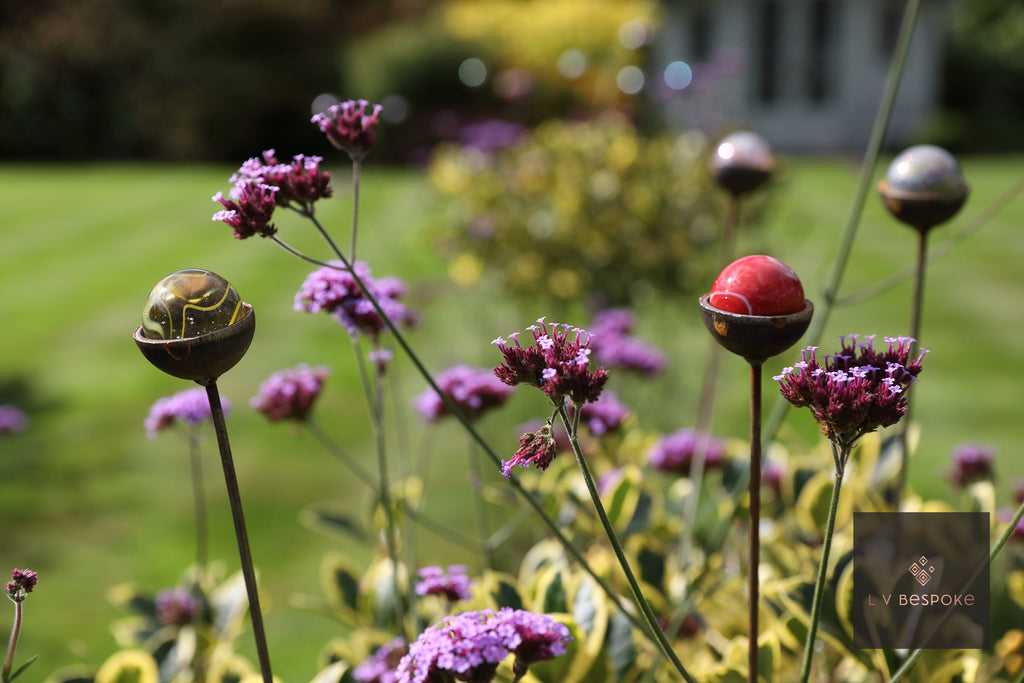 Marble Sun Catcher Garden Stake