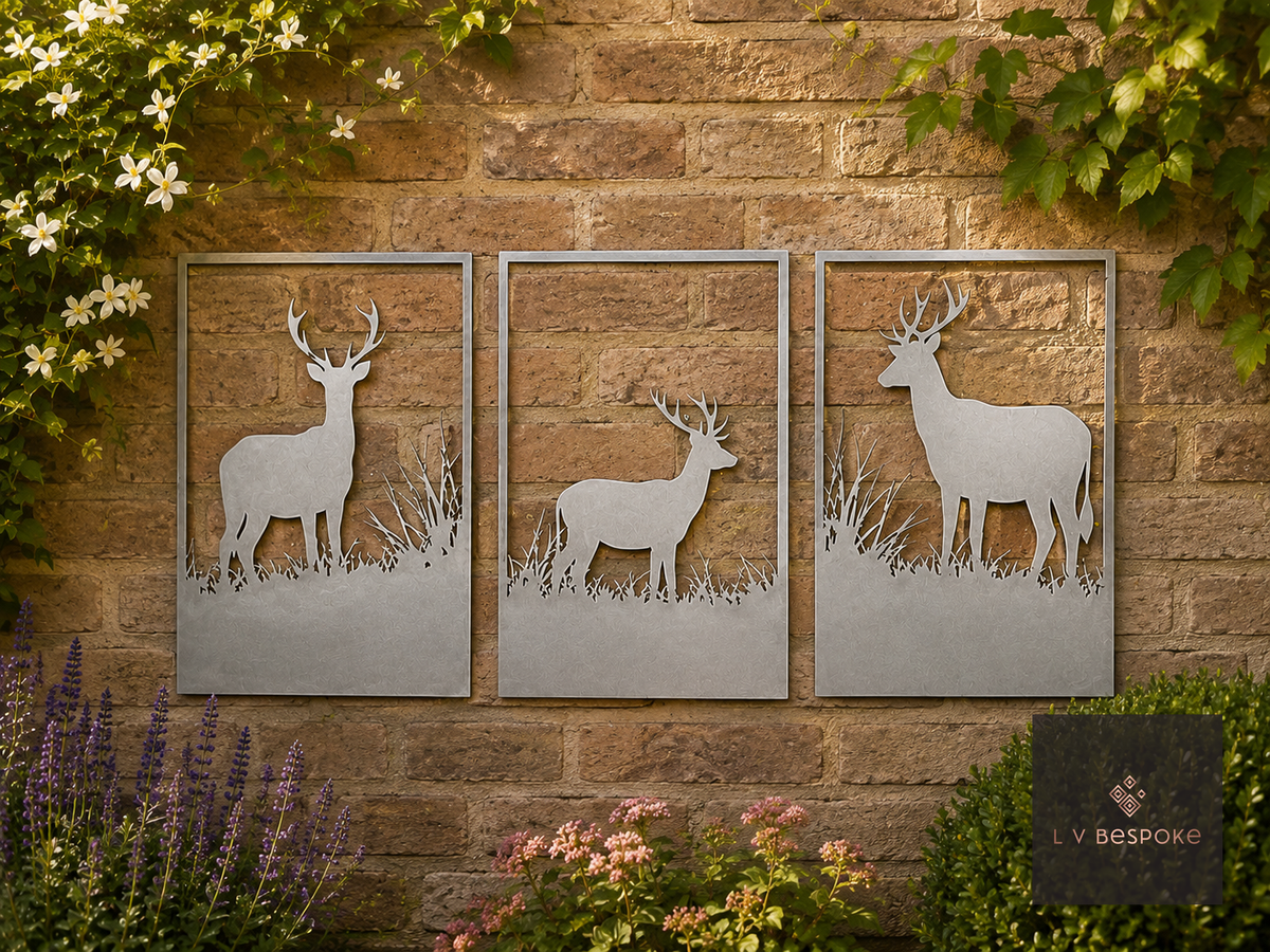 Garden Wall Art Panels and Sets of 3