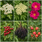 Starter Healing Garden – 3 Bare Root Wildlife Hedging Plants