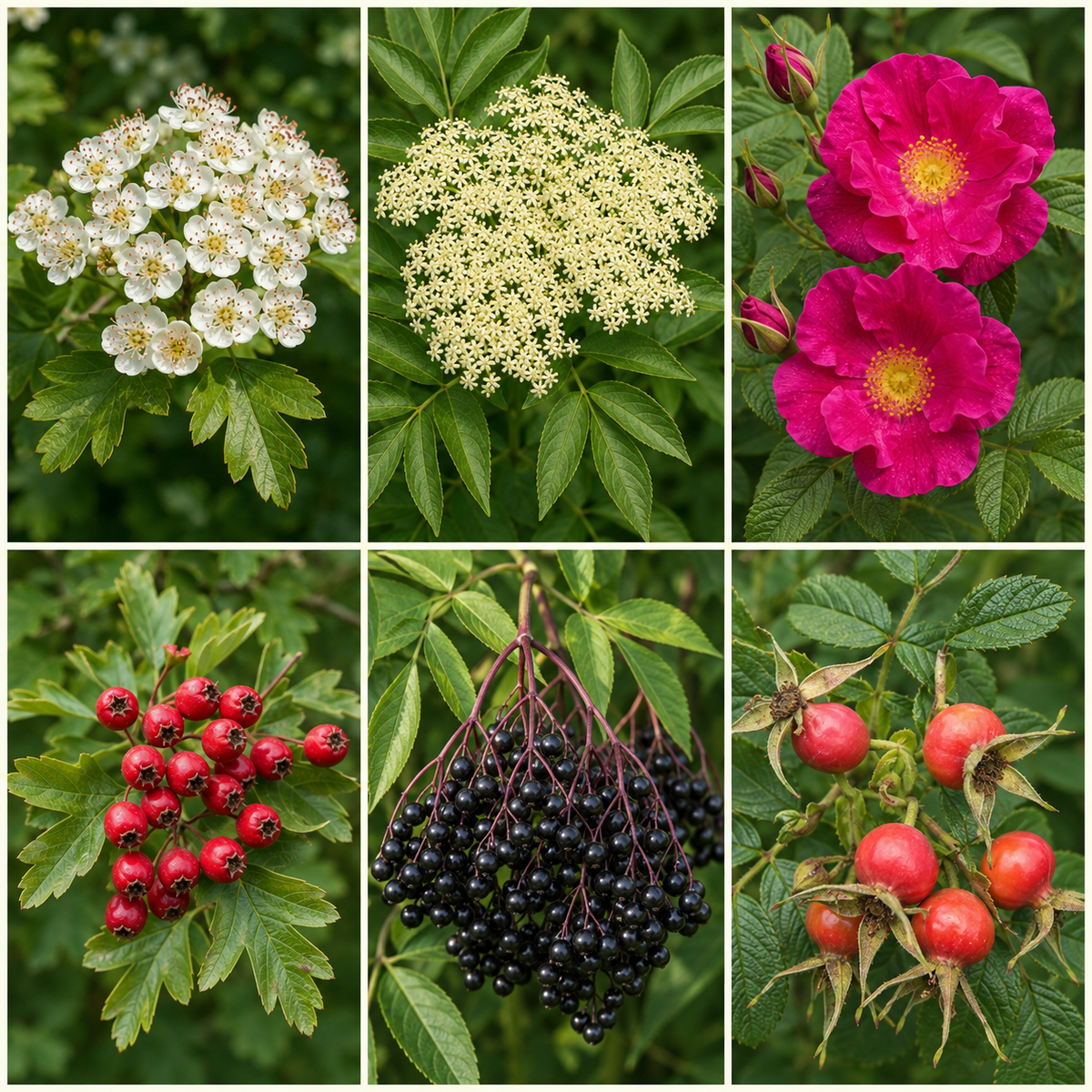 Starter Healing Garden – 3 Bare Root Wildlife Hedging Plants