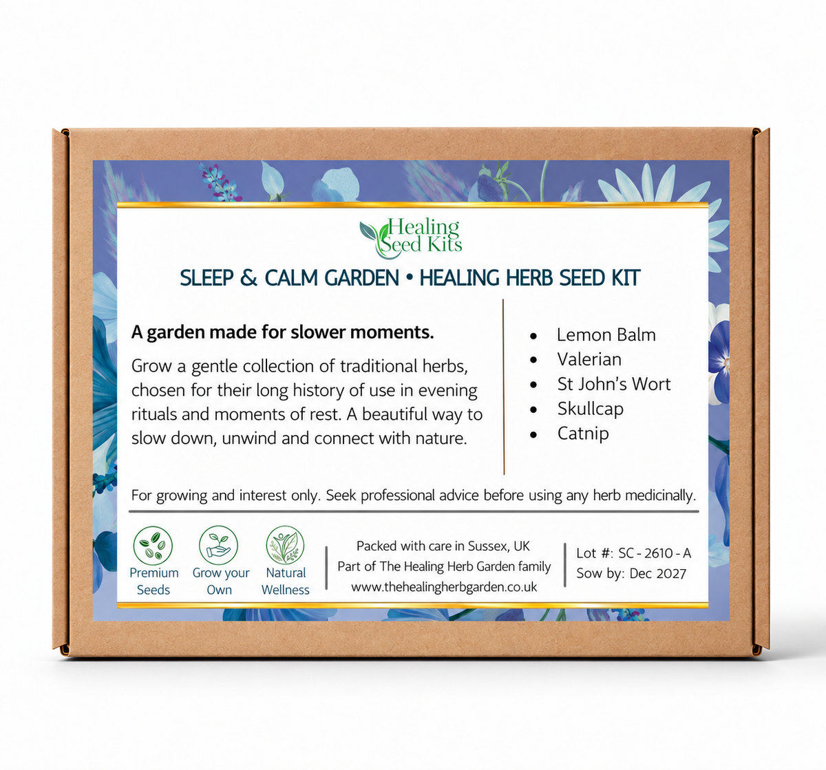 Sleep & Calm Healing Herb Seed Kit
