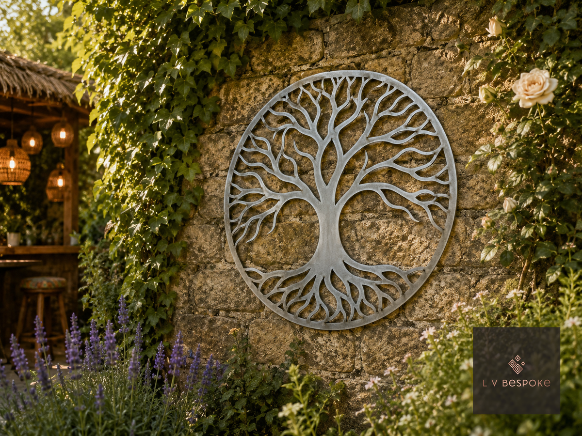 Tree of Life and Floral Garden Wall Art