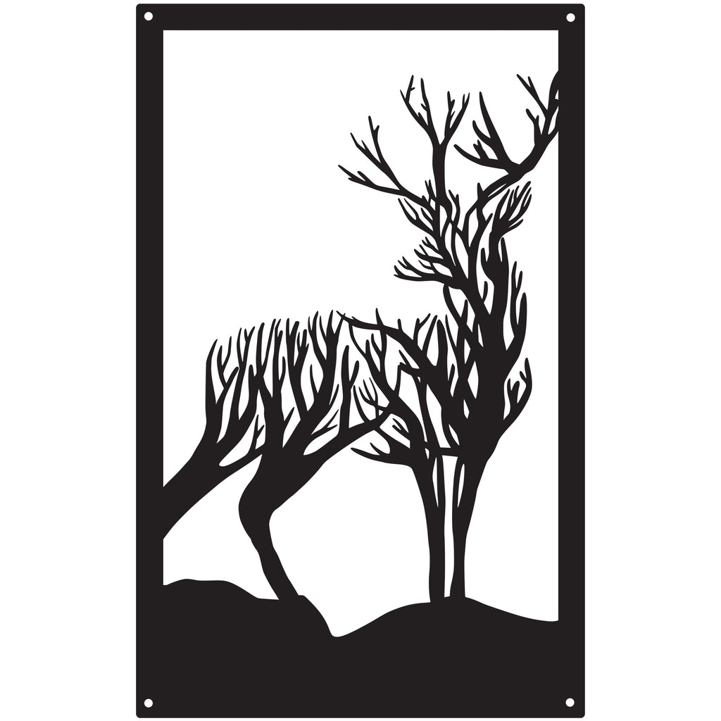 Highland Stag Garden Mirror