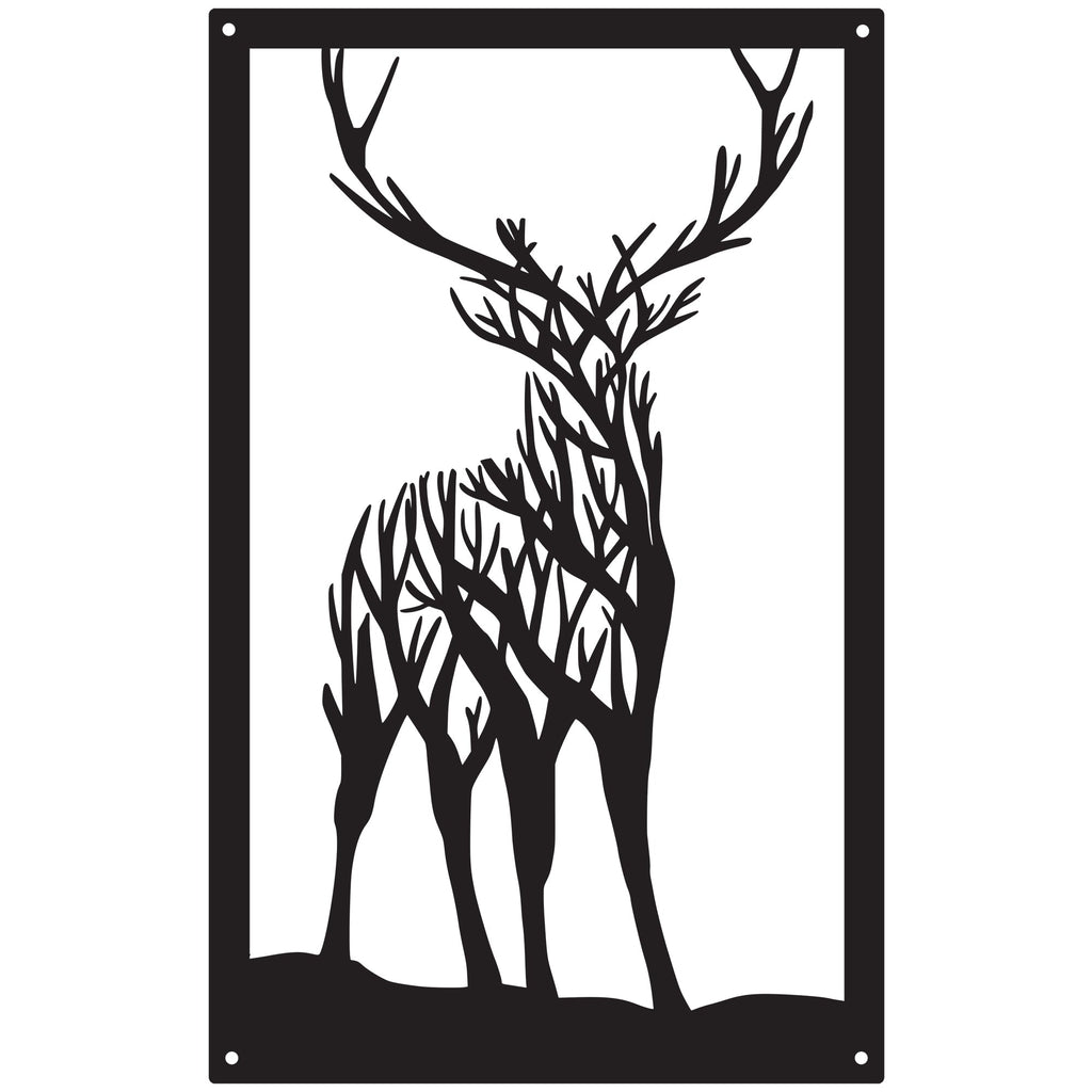 Highland Stag Garden Mirror