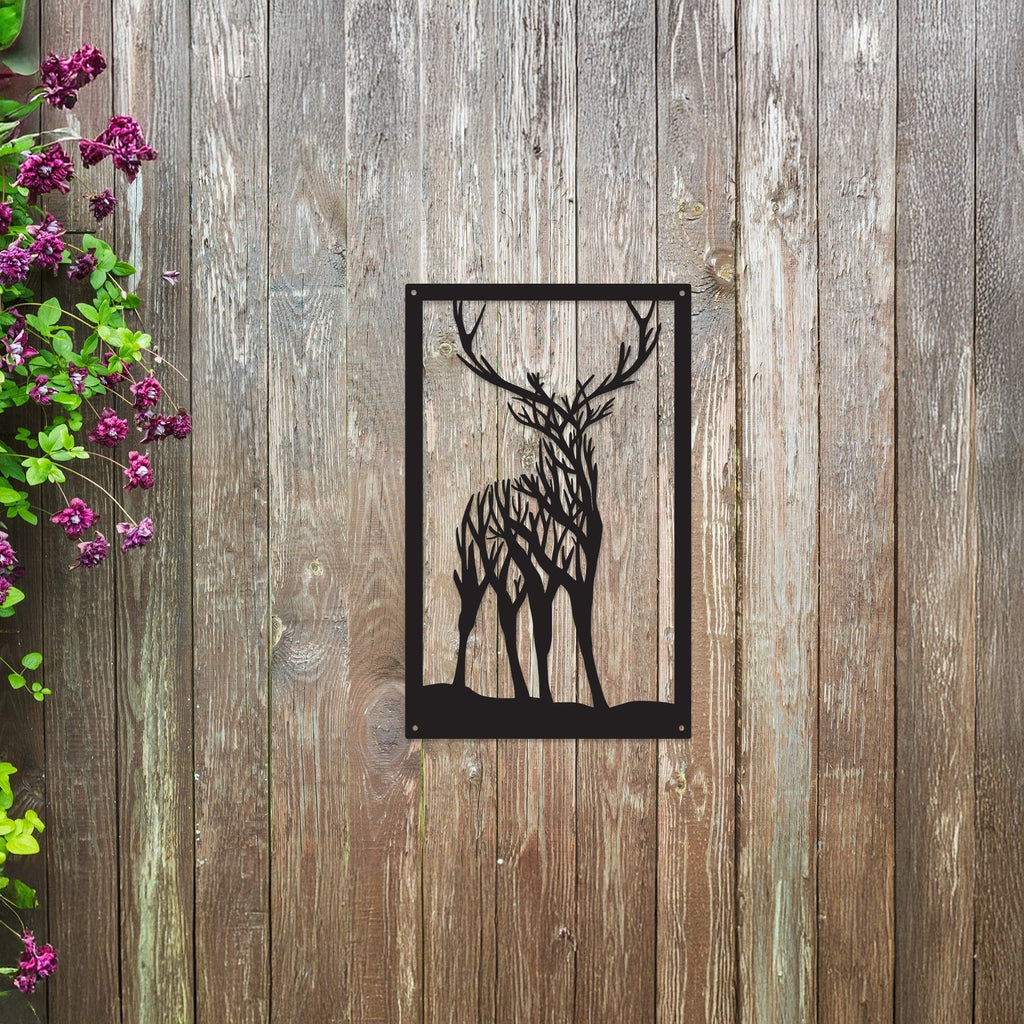 Highland Stag Garden Mirror