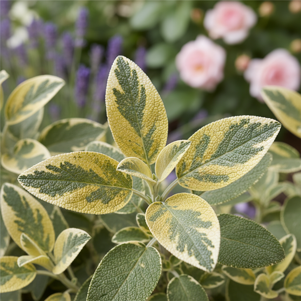 Icterina Sage Plant UK - Golden Variegated Culinary Sage
