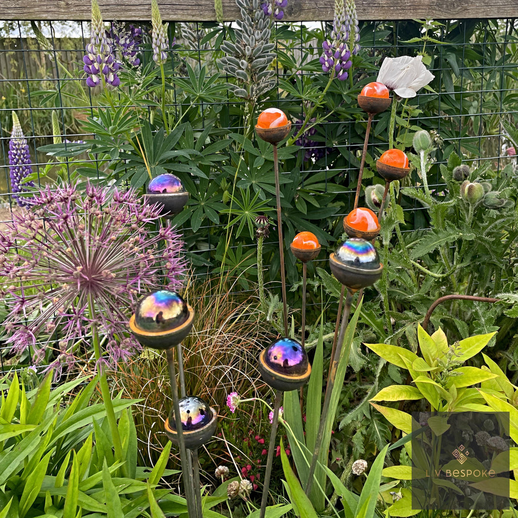 Marble Sun Catcher Garden Stake