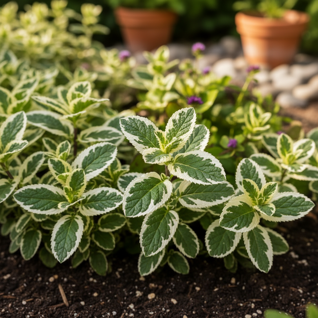 Variegated Applemint - Fragrant Mint for Tea & Garden