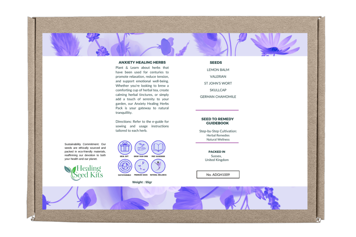 Sleep and Anxiety Healing Seed Kit - The Healing Herb Garden