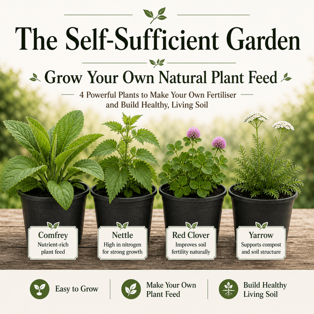 The Self - Sufficient Garden - Grow your - The Healing Herb Garden