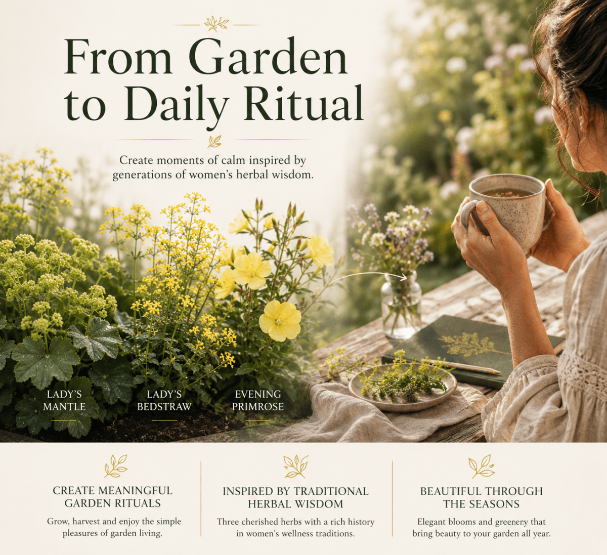 Women’s Wellness Garden – Herb Plant Kit - The Healing Herb Garden